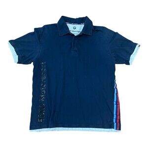 BMW Motorsport Polo Shirt Men’s XL Navy Embroidered Logo